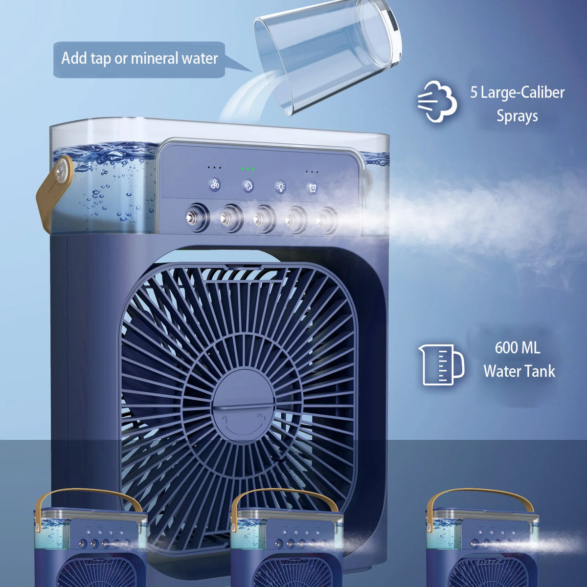 Extonic Air Cooler Fan (ET-C702) - Blue Color